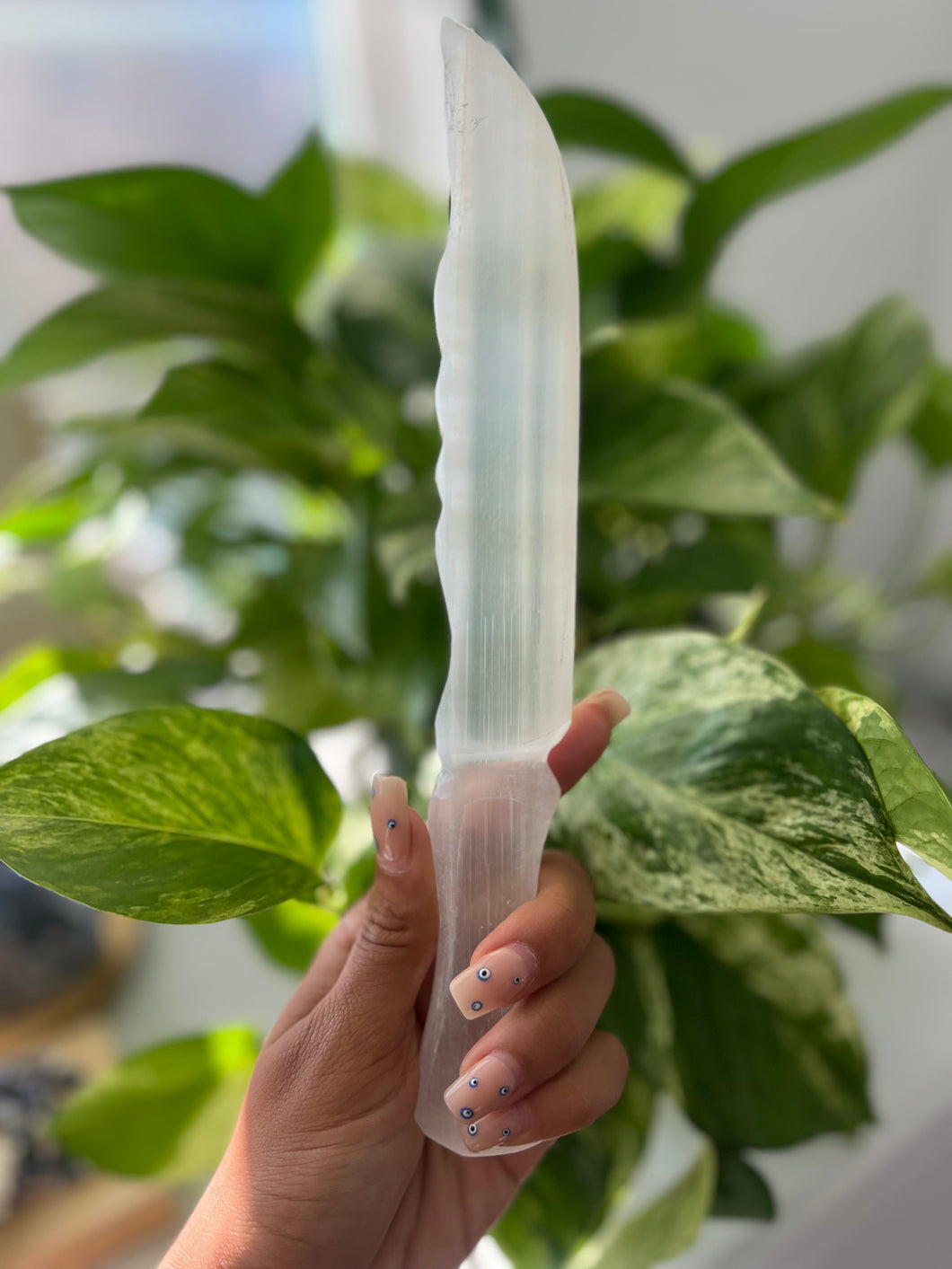 Satin Spar (Selenite) Knife