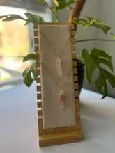 Load image into Gallery viewer, Rose Quartz Hand Wired Necklace
