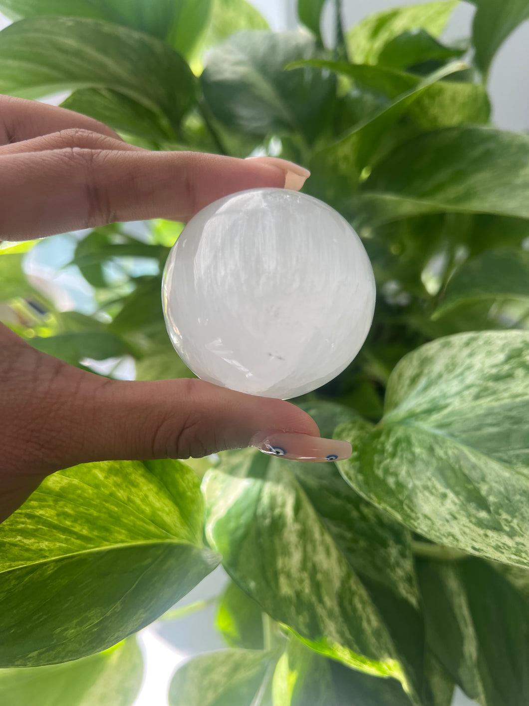 Satin Spar (Selenite) Sphere