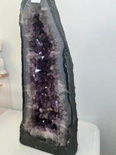 Load image into Gallery viewer, 22lb RARE Large Amethyst Church Calcite Inclusions  | Amethyst Portal | Throat chakra
