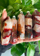 Load image into Gallery viewer, Moss Agate x Carnelian Tower
