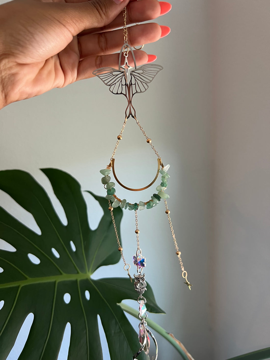 Suncatcher Moth Mixed Metal