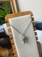 Load image into Gallery viewer, Dalmatian Jasper Mushroom Necklace

